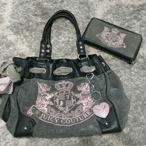 Juicy couture purse with matching wallet